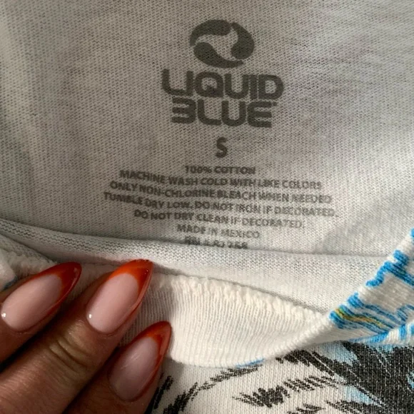 🖤All Over Graphic 2017 Tiger Liquid Blue Tee - Picture 3 of 7